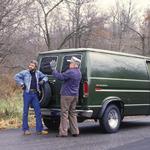 Photograph of Heat-Moon and his father for an article in FORD TIMES, photograph by Heat-Moon, 1983 